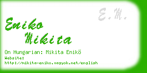eniko mikita business card